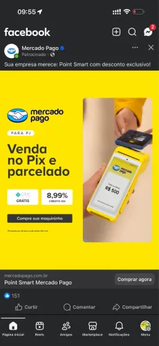 POINT smart 2 mercado pago pronta entrega