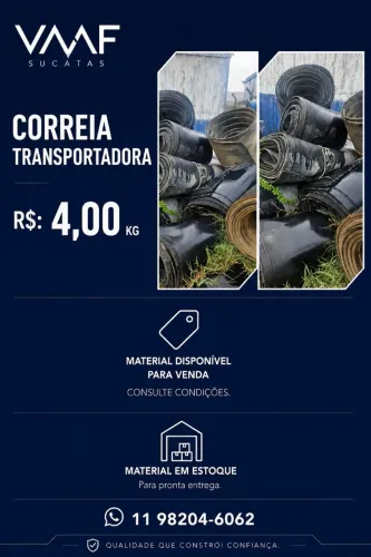 CORREIAS TRANSPORTADORA USADAS