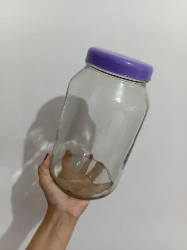 Pote de vidro mantimento