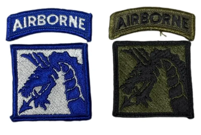 Patches e Tabs US Army XVIII Airborne Corps.