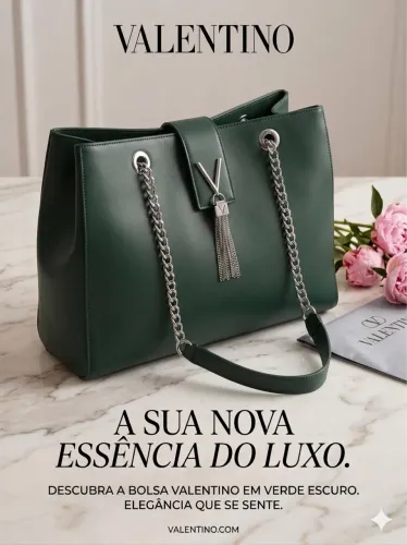 Bolsa Valentino Verde (original e nova)