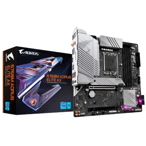 Placa Mãe Gigabyte B760M AORUS Elite AX Socket LGA 1700 / DDR5