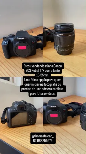 Câmera Canon T7+