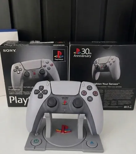 Controle DualSense PS5 Edição 30 Anos PlayStation - Completo na Caixa