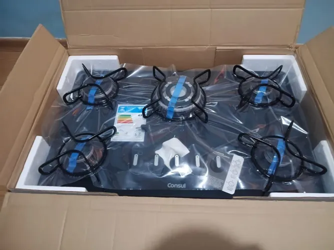 Fogão cooktop a gás 5 bocas