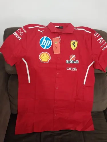 Camisa Puma Scuderia Ferrari 2025 Team Masculina - Vermelho original Puma