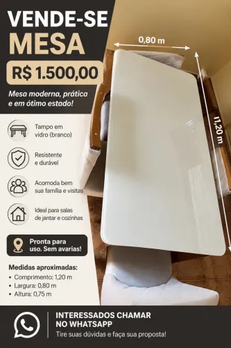 Vende-se essa mesa