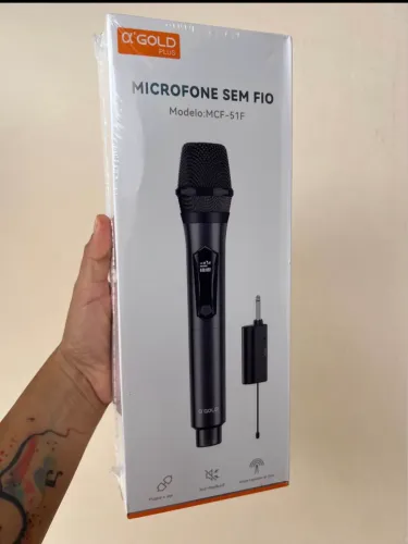 MICROFONE SEM FIO RECARREGAVEL ?
