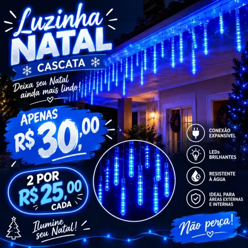 Luzinha led Natal azul