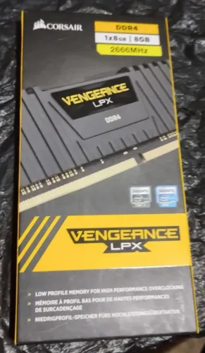 Memória ddr4 Corsair vengeance LPX 2666 MHz 1x8GB
