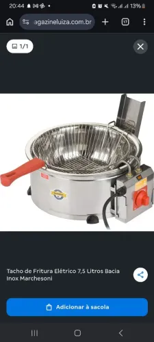 Vendo chapa e fritadeira para seu comércio quase não usados