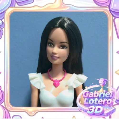 Colar para a boneca Blair de Barbie Escola de Princesas - impressão 3D