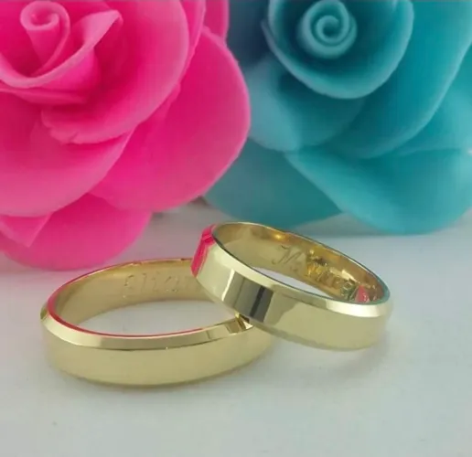 Alianças de Ouro 18K (Enamorados Oriente)