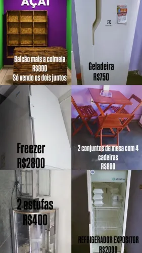 Itens de açaiteria