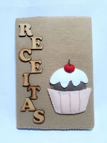 Caderno para receitas encapado