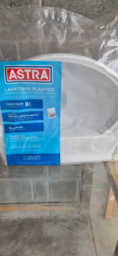 Pia lavatório plástico 8L completa
