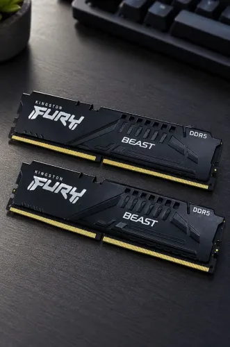Memória RAM Kingston Fury Beast DDR5 16GB 2x8GB 4800MHz CL38
