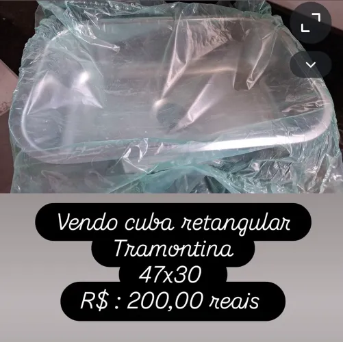 Cuba inox para pia de cozinha