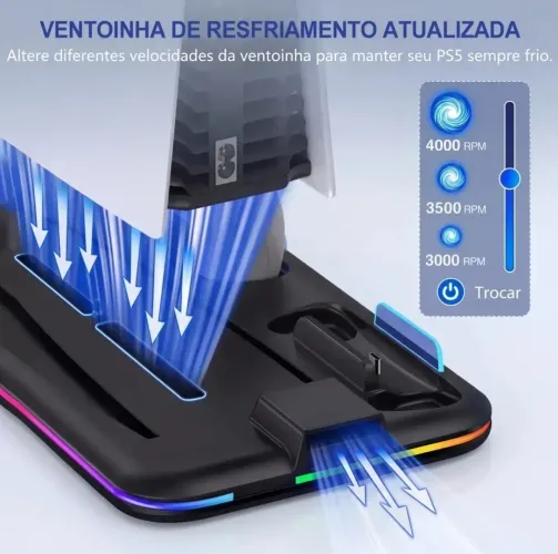 Base de carregamento 2 controles PS5
