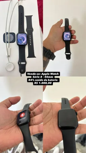 Apple Watch Series 8 45mm Aluminio - Perfeito estado