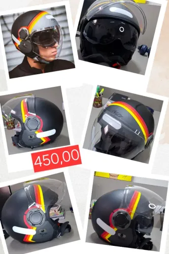 Capacete aberto NZI + um de brinde