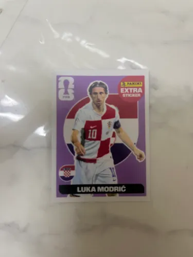 Figurinha extra sticker Luka modric roxo