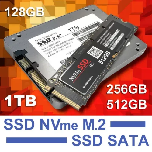 SSD p/ PC e Notebook de 128GB a 1TB, SATA Drive, M2, NVme, Interno, Novos/Novíss, Garantia