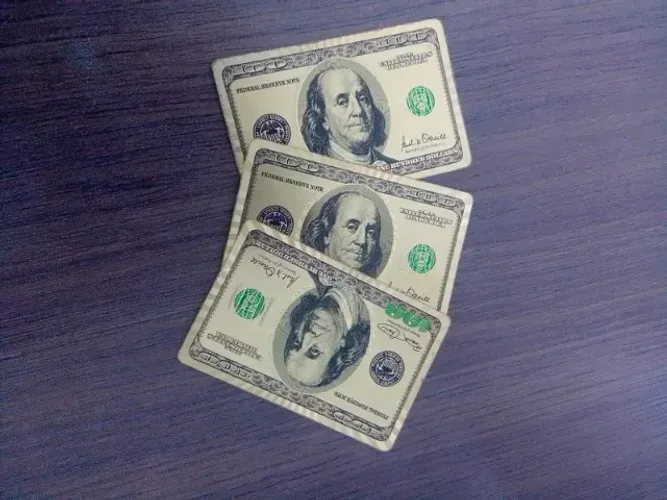 Cartas decorativas para livros marca-paginas brilhosas douradas Dolar e nipes de carta