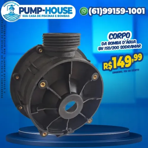 Corpo da Bomba de Piscina BH 150/200 Sodramar