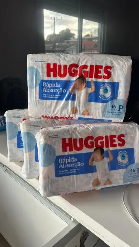 Fralda Huggies P Rápida Absorção 