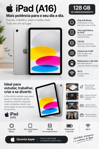 iPad A16 11ª geração 128gb - Novo lacrado
