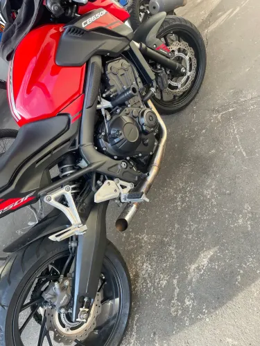 Escapamento Atalla 4x1 só cano cb650F