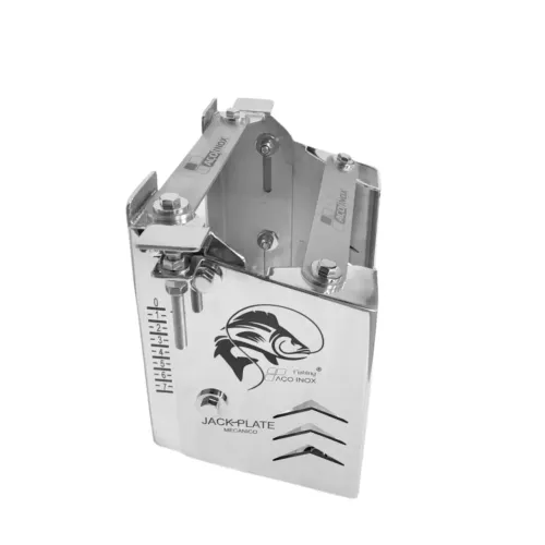 Jack Plate Aço Inox Fishing 10" Completo