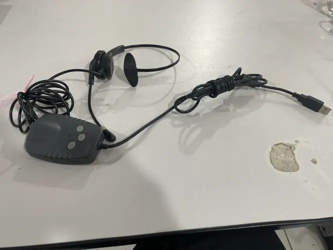 Headset Monoauricular Com Adaptador USB
