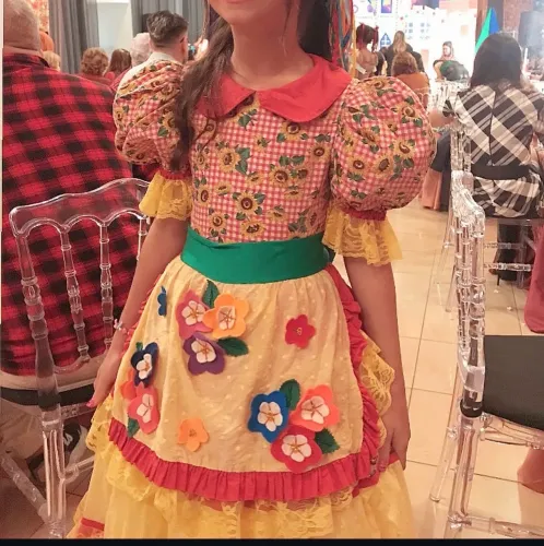 Vestido junino infantil 