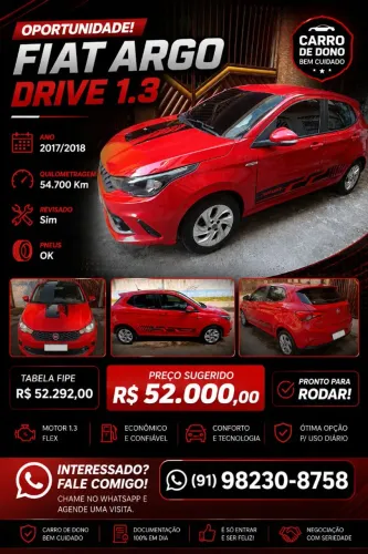 Fiat Argo Drive 1.3 8V Flex 2018