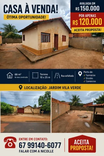 Casa A venda jardim vila verde