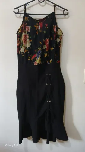 Vestido estampado colorido 
