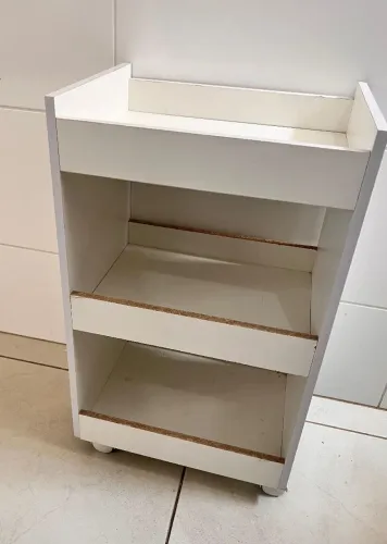 Carrinho com rodinhas para cozinha/banheiro