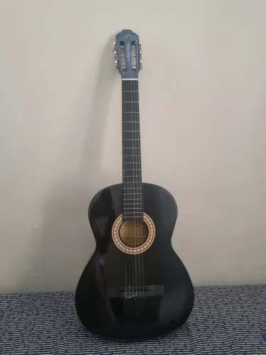 Violão vogga clássico preto + case acolchoada