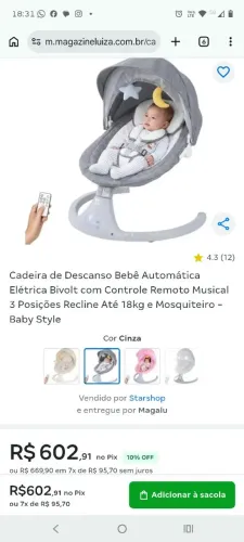 Cadeira de balanço 