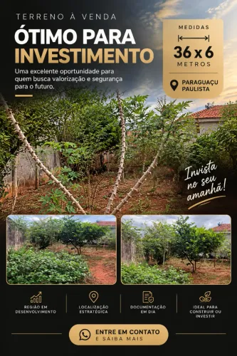 TERRENO - PARAGUAÇU PAULISTA