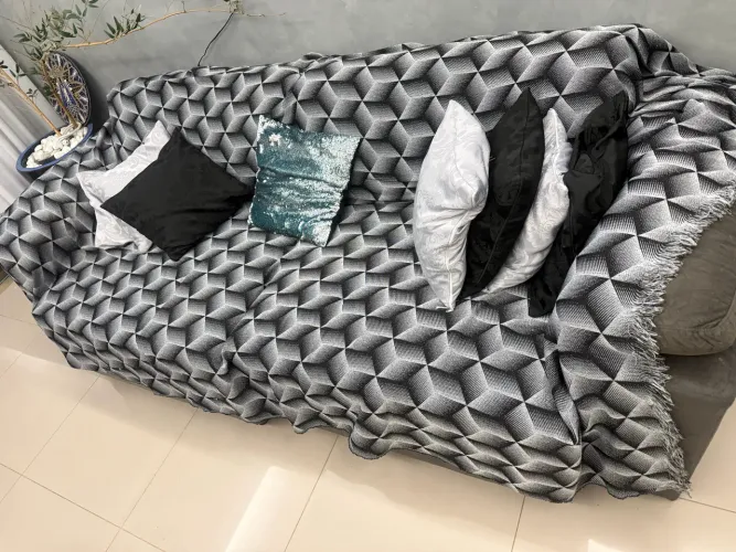 Sofá 3 lugares com chaise