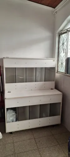 Box de ração para cachorro e gatos em MDF