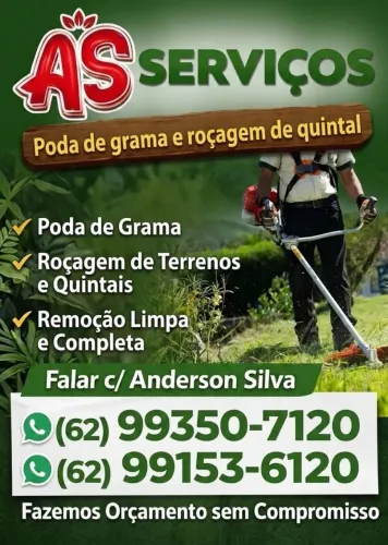 Roçagem de quintal e gramado 