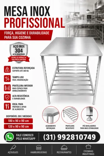 Mesa Inox Profissional
