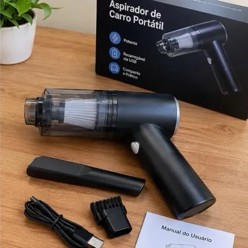 Mini Aspirador automotivo Portátil Potente Recarregável premium Bivolt | AJ - S17
