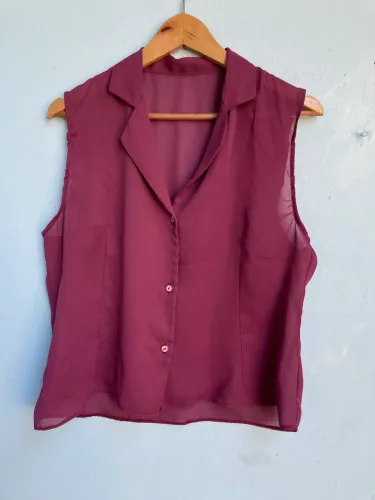 Blusa Regata Feminina Vinho/Roxo, Tam M