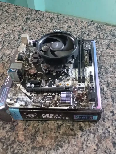 A320M ASROCK + Processado Ryzen 5 2600 + cooler