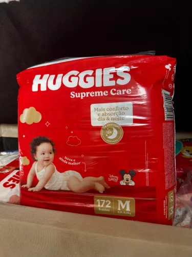FRALDA HUGGIES SUPREME CARE - 172 unidades
